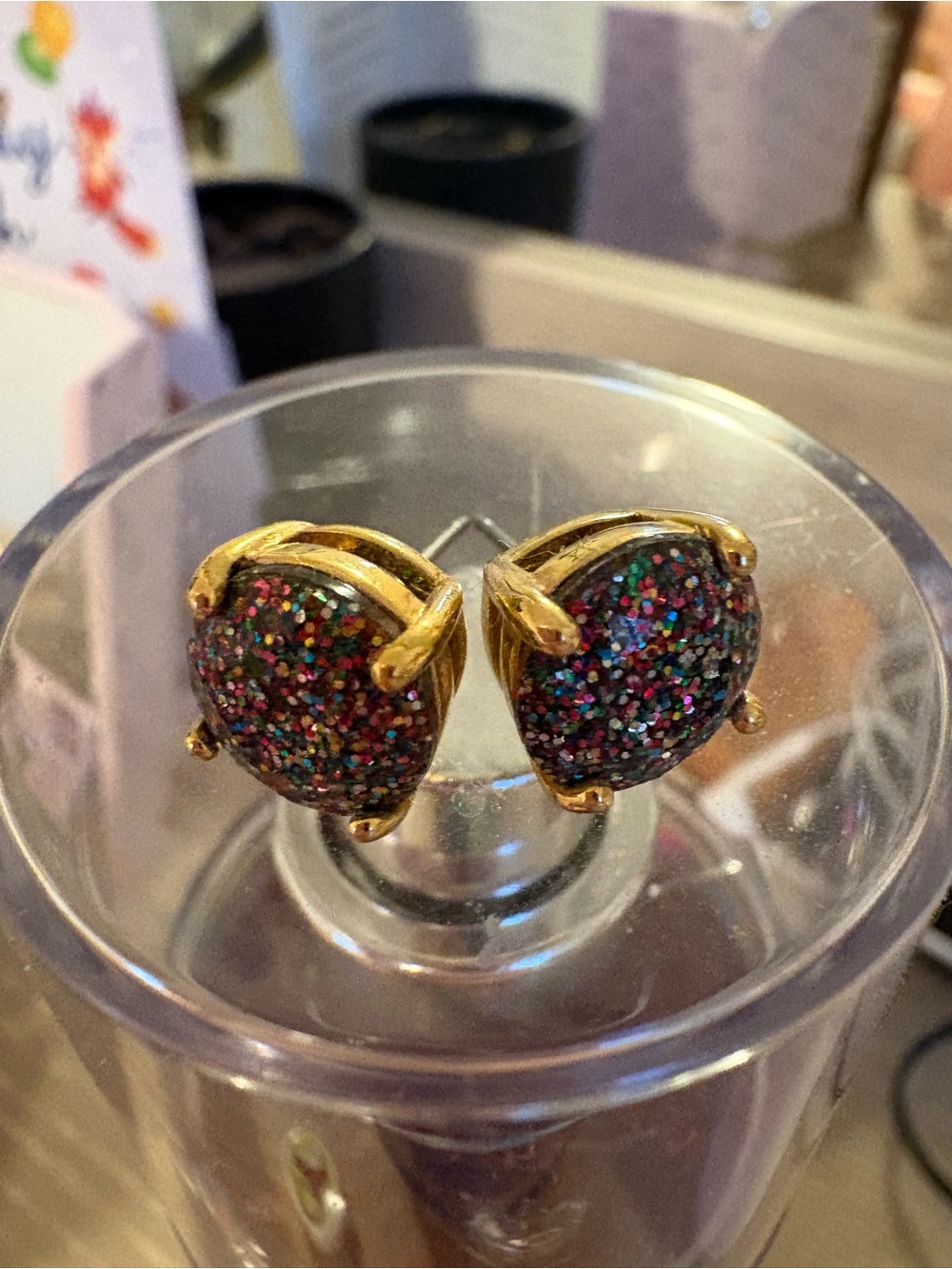 Kate Spade Multicolor Glitzy Party Crystal Stud Earrings